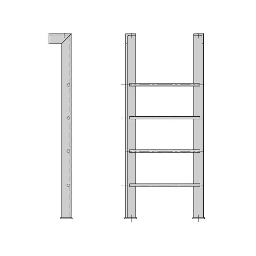 Стремянка СХ-64 6400 мм Серия 1.450.3-7.94 в Хабаровске

