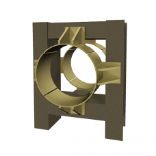 Опора неподвижная четырехупорная усиленная железобетонная для тепловых сетей ТС-664.00.00 630х240х230х890 мм Серия 5.903-13 выпуск 7-95 109,6 кг