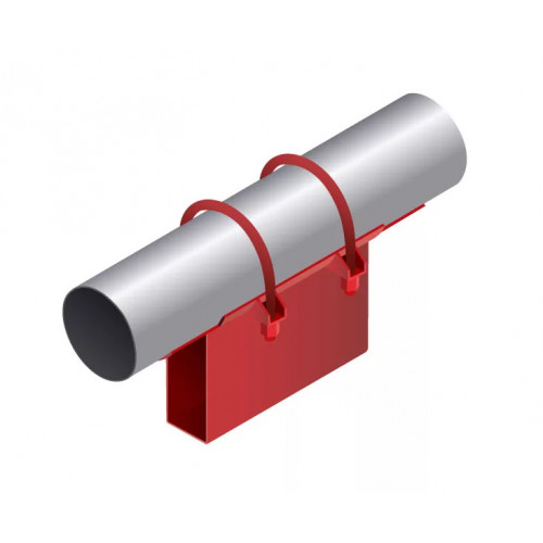 Опора неподвижная приварная корпусная для тепловых сетей исп. А23 / АС23 09Г2С 820х300х680х150 мм ОСТ 36-146-88 38,8 кг