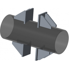 Опора неподвижная двухупорная для тепловых сетей ТС-660.00.00 426х660х196х660 мм Серия 5.903-13 выпуск 7-95 26,7 кг