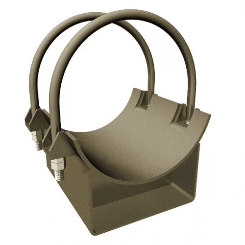 Опора двуххомутовая неподвижная 720 мм ОСТ 108.275.26-80 в Хабаровске

