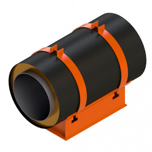 Опора скользящая хомутовая для труб в ППУ изоляции 313 ТС-008.012 219х315 мм Серия 313.ТС-008.000