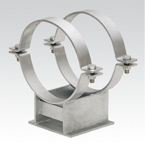 Опора скользящая хомутовая направляющая тип 2 478У-47 478х510 мм ОСТ 34-10-620-93 8 кг