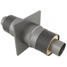 Опора неподвижная щитовая в оцинкованной ППУ изоляции для тепловых сетей Ст20 32х100х255х2000 мм ГОСТ 30732-2006 18,2 кг