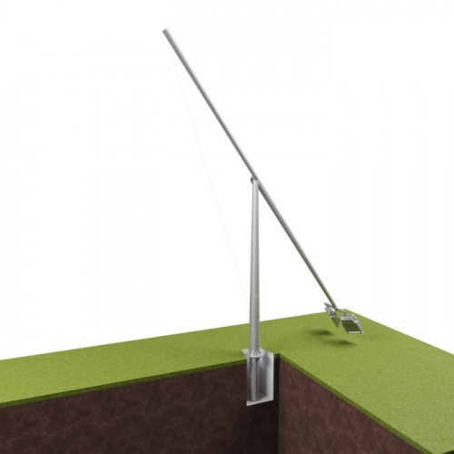 Опора освещения складывающаяся граненая фланцевая круглая МТ-10Ф Ст3сп5 68х166х10 мм в Хабаровске

