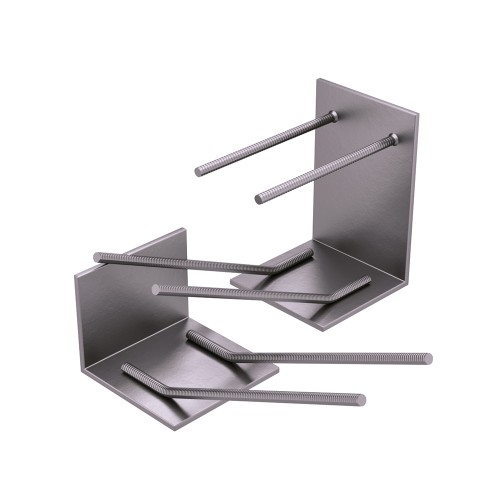 Закладная деталь для железобетонных конструкций оцинкованная МН137-6 200х120х40 мм Серия 1.400-15 Выпуск 1